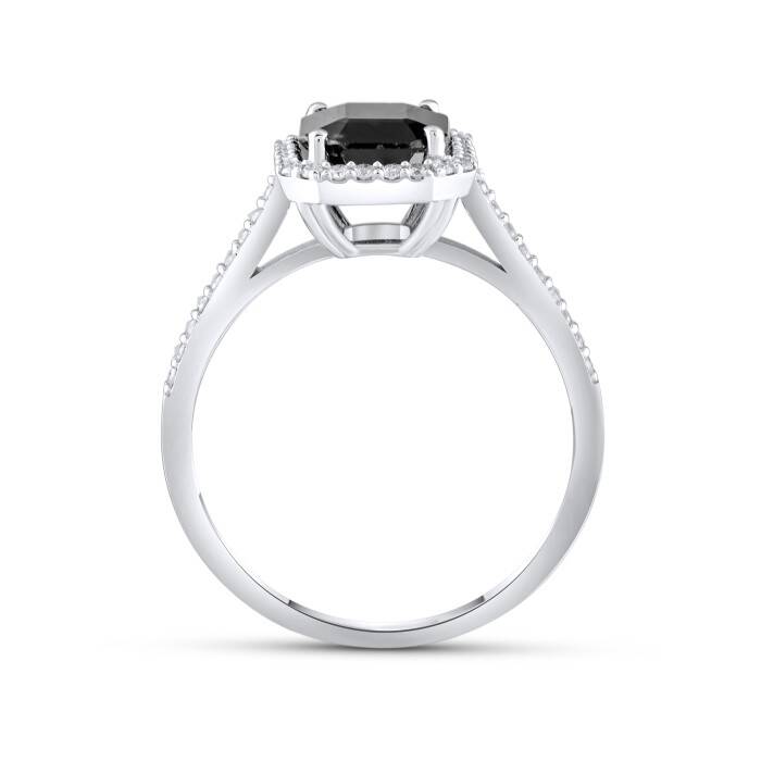 0,99 Karat Pırlanta Safir Yüzük - 3