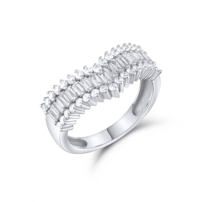 1,02 Karat Pırlanta Baget Tasarım Yüzük - 2