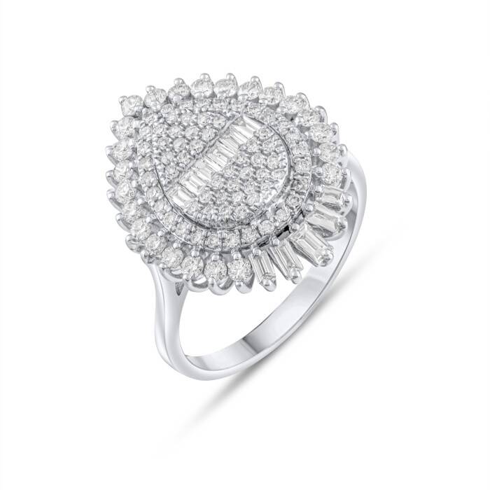 1,04 Karat Pırlanta Damla Fantezi Yüzük - 2