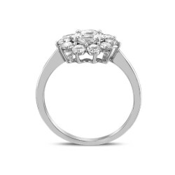 1,11 Karat Pırlanta Papatya Yüzük - 3