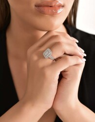 1,20 Karat Pırlanta Baget Yüzük - 5