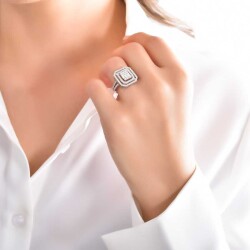 1,50 Karat Pırlanta Baget Yüzük - 3