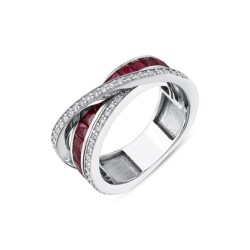 2,20 Karat Pırlanta Yakut Yüzük - 2