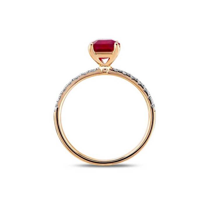 2,28 Karat Pırlanta Yakut Yüzük - 3