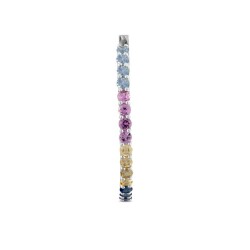 2,80 Karat Çok Renkli Safir Küpe - 3