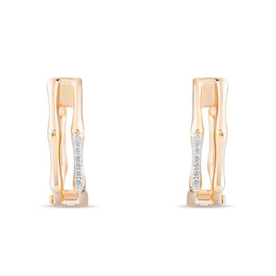 Boneoro Pırlantalı Küpe - Lavin Koleksiyonu - 4