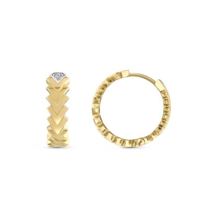 0,40 Karat Pırlanta Halka Küpe - 1