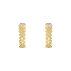 0,40 Karat Pırlanta Halka Küpe - 2