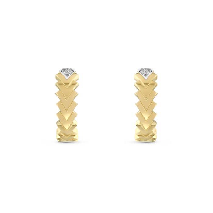 0,40 Karat Pırlanta Halka Küpe - 2